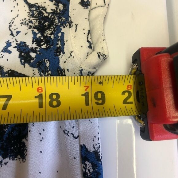 Just Female White Blue Marble Dress Size XS - Picture 9 of 12